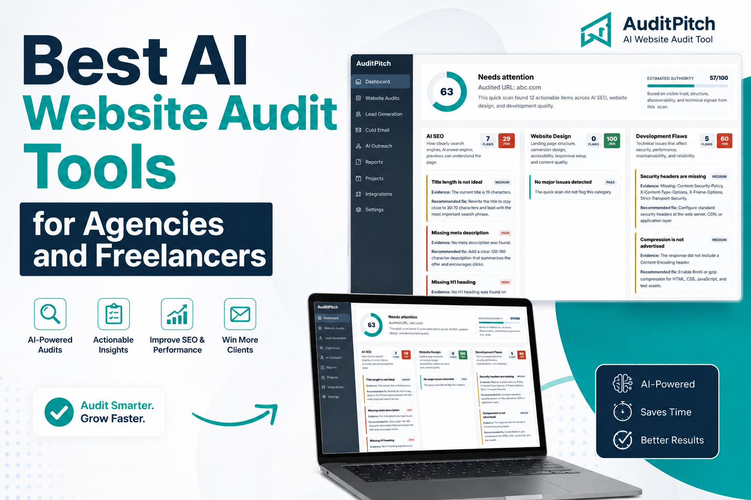 Best AI website audit tools comparison for agencies