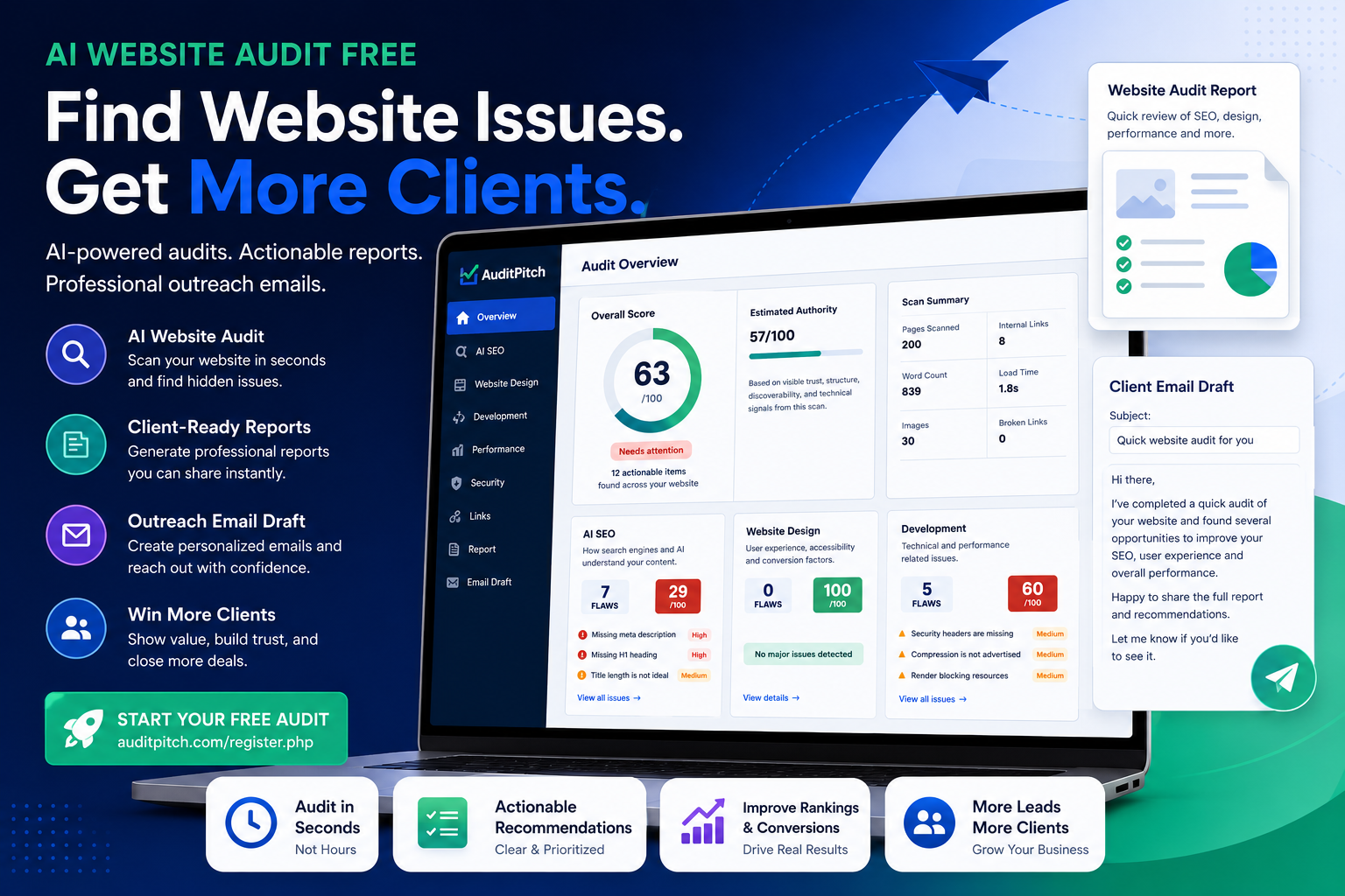 AI Website Audit Free: Find Website Issues and Turn Audits Into Paying Clients